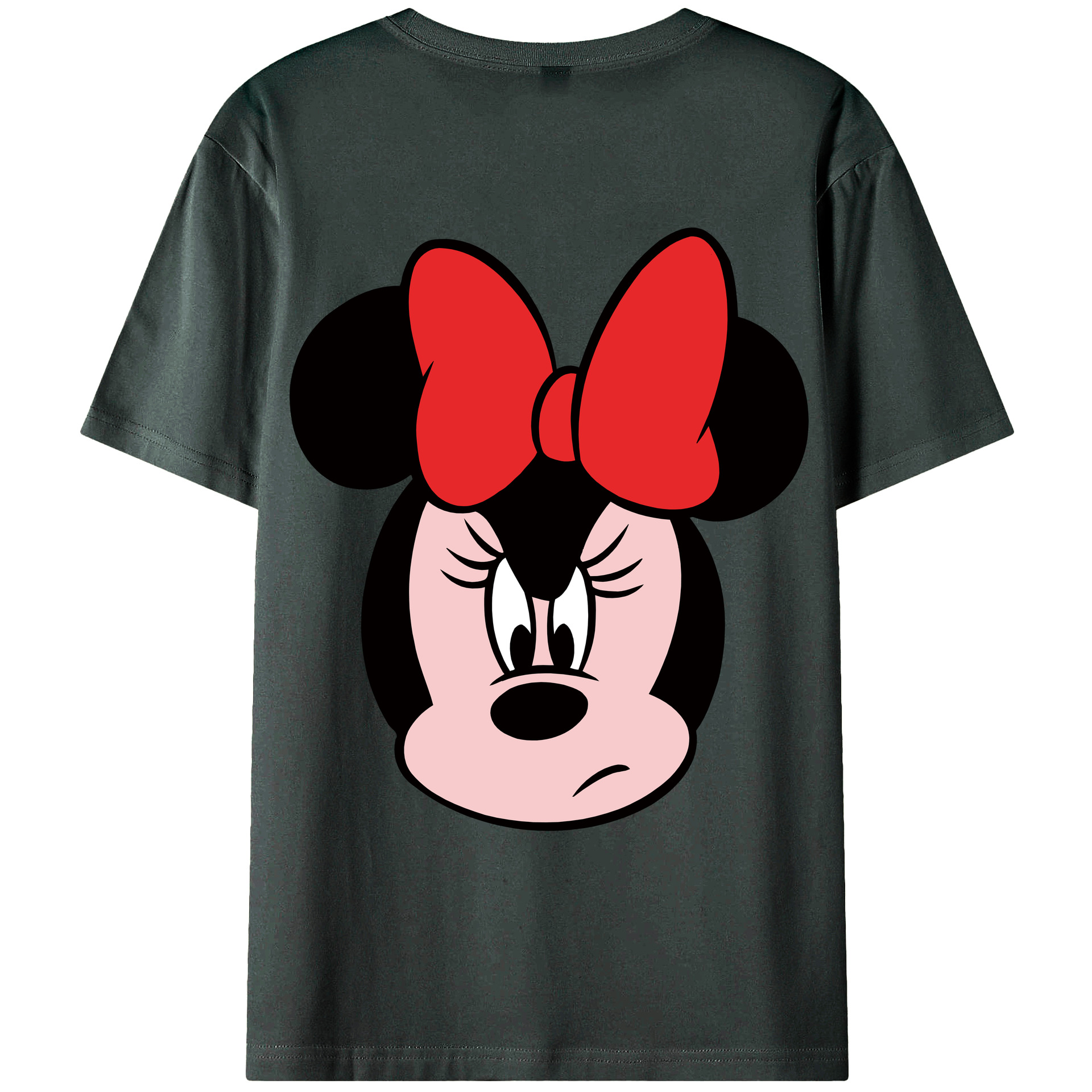 ミッキーマウス Mickey Mouse 綿100％ メンズ半袖Tシャツ（バックプリント） 通気性